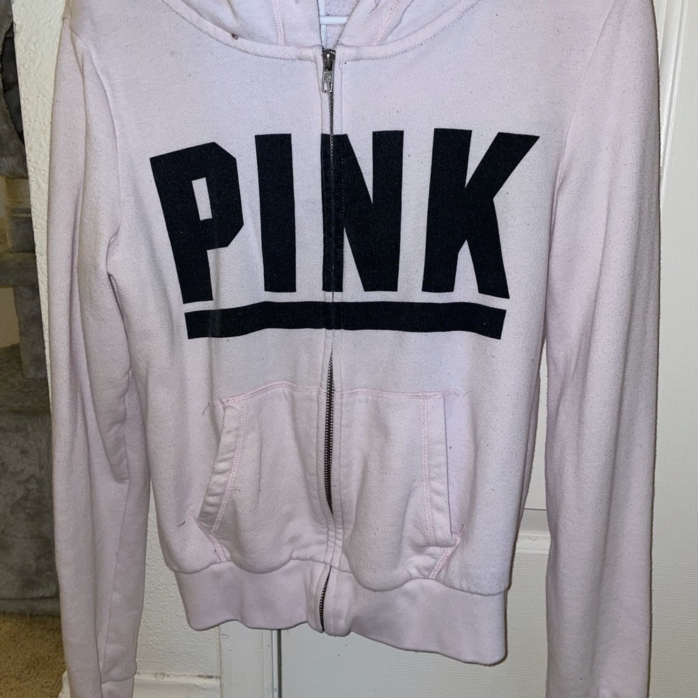 PINK size small zip up